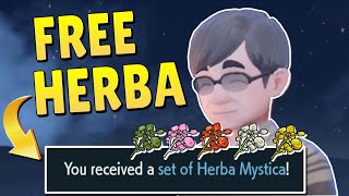 How To Get 10 FREE HERBA By Collecting All Table Cloths - Pokemon Scarlet Violet DLC