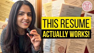 The Exact Resume that Got Me Into an Ivy League (*MBA APPLICATION TIPS!*)