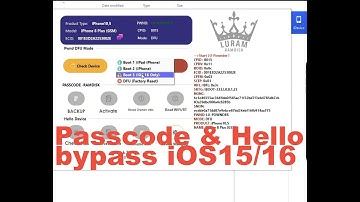 Luram AIO v6.3 Passcode & Hello bypass iOS 15 16 BYPASS for windows