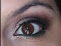 Eye Makeup for Brown eyes with a Pop of color - Emerald Green