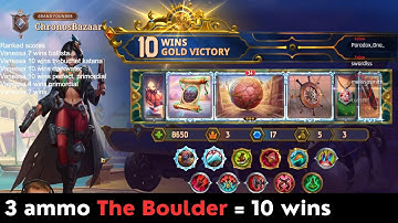 10 win Vanessa  |  The Boulder with 3 ammo to be extra sure