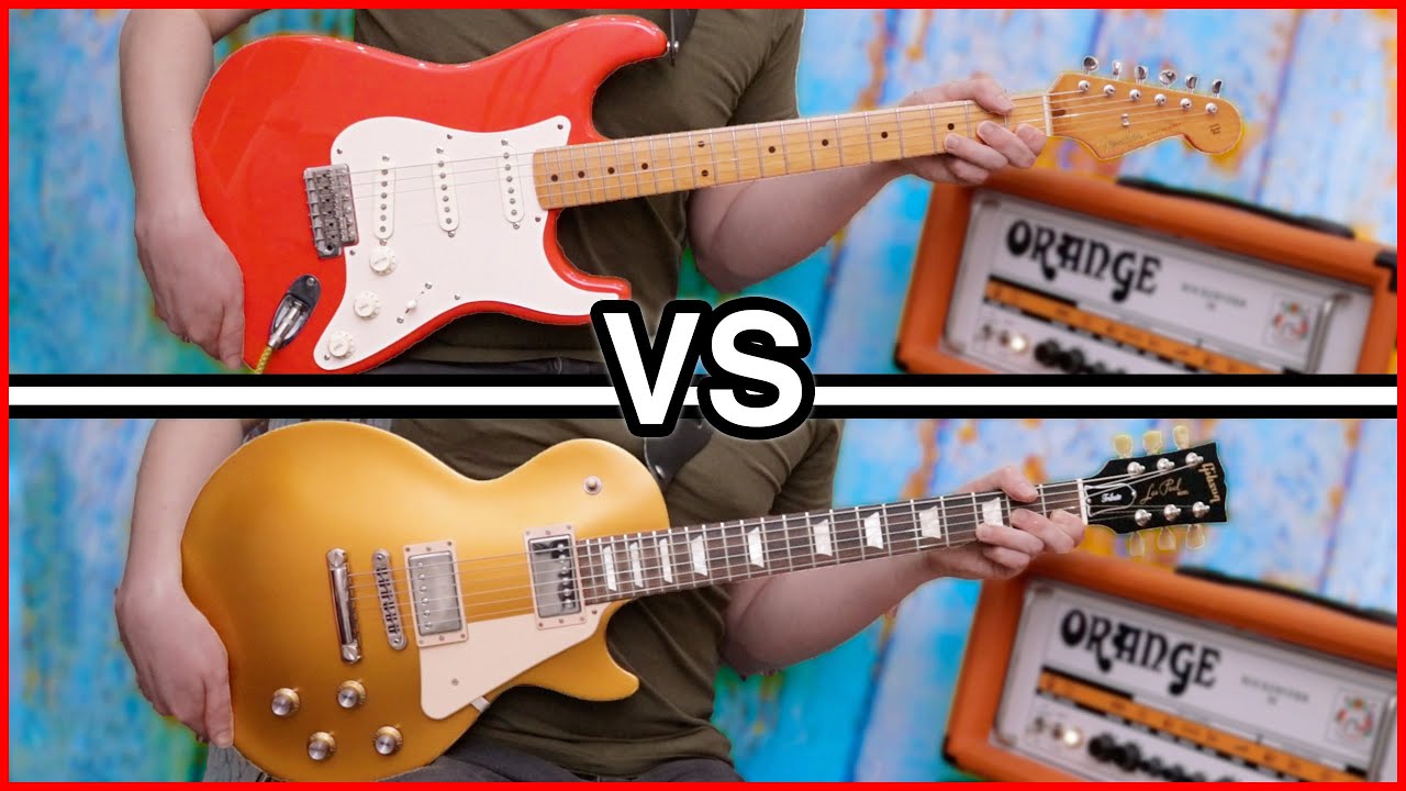 Fender Stratocaster VS Gibson Les Paul - YouTube
