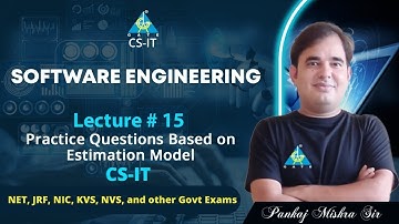#15 Practice Questions on EM | Software Engineering By Pankaj Mishra Sir | CS/IT | NET/JRF/NIC/KVS