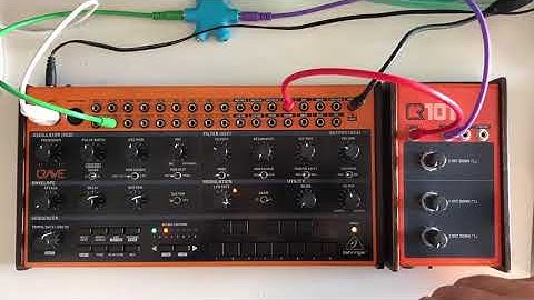 Behringer Crave + CR101 sub-osc - 1. Lead test