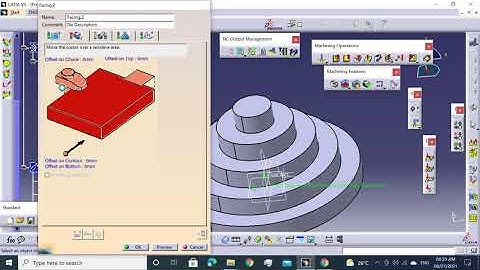 Catia Nc Programming Exercise - 77 #facing #pocketing #profilecontouring #drilling #catianc #ncprogr
