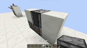 minecraft redstone - basics | double piston extending