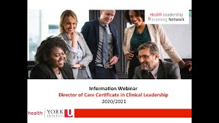 Information Session: Director of Care Certificate in Clinical Leadership (DOCCL)