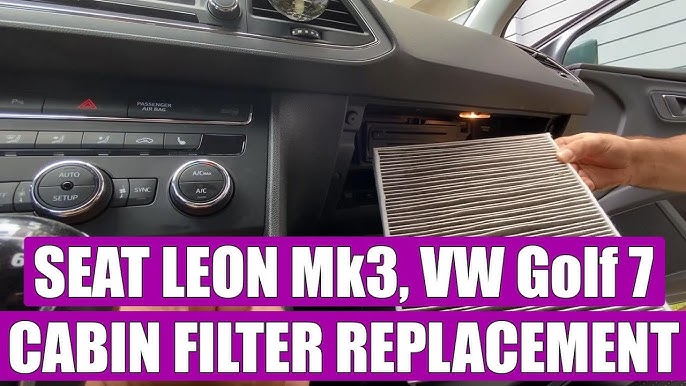 How to change pollen filter Seat Leon 5F / MK3 