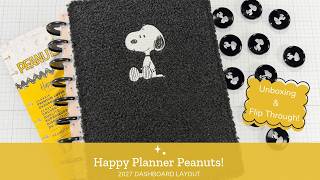 Full Happy Planner Fall Release Unboxing & Flip Through of Peanuts Dashboard Planner 2027 Guide