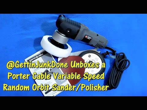 Porter Cable Random Orbit Sander & Polisher Unboxing by @GettinJunkDone