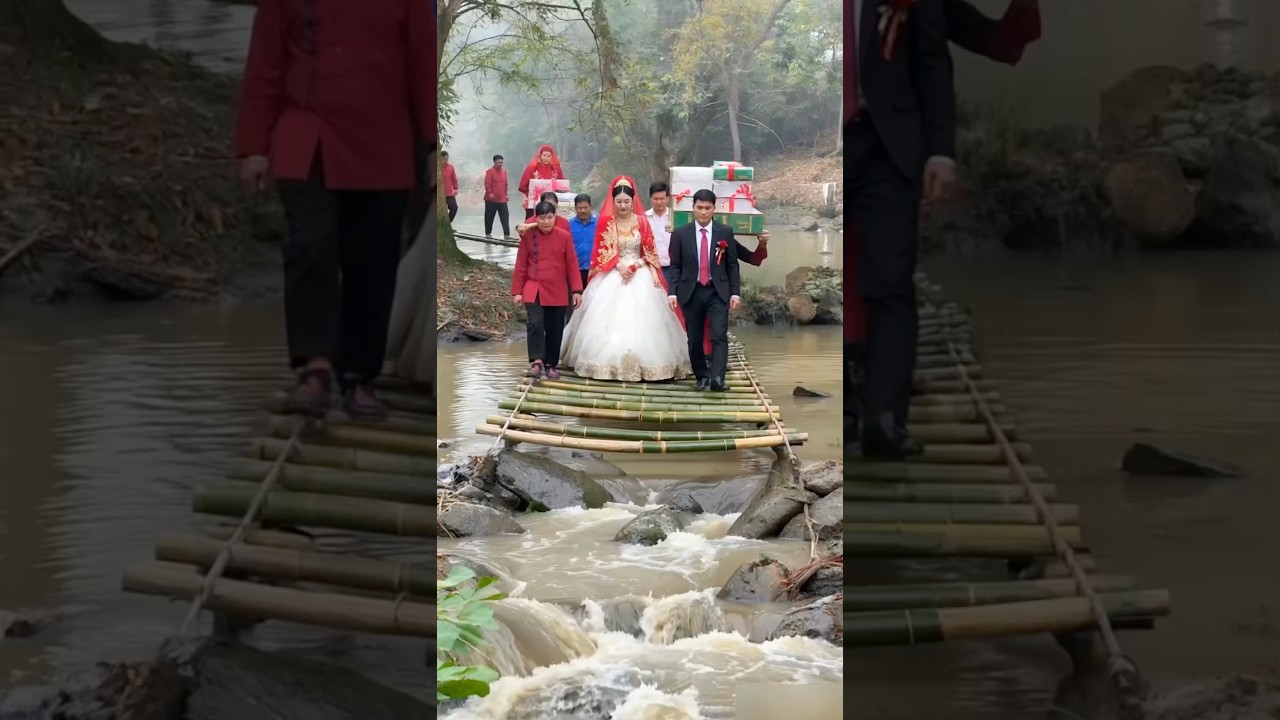 Bride & Groom’s Bridge Collapse Caught on Camera 💍