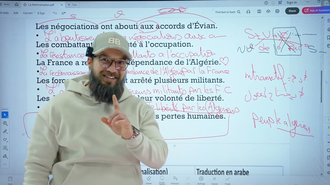 FRANÇAIS 02: La nominalisation جميع الشعب