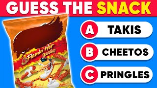 Guess The Snack By Packaging | Guess The Food Quiz Trivia Challenge | Daily Quiz