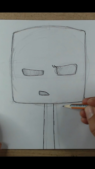 NÃO É TÃO DIFICIL ASSIM DESENHAR UM ESQUELETO DO MINECRAFT #drawing #minecraft