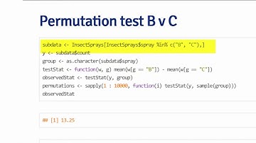 Statistical Inference, Permutation tests   Johns Hopkins University Coursera