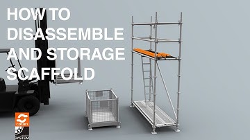 Catari US®  disassemble and storage scaffolding in safety