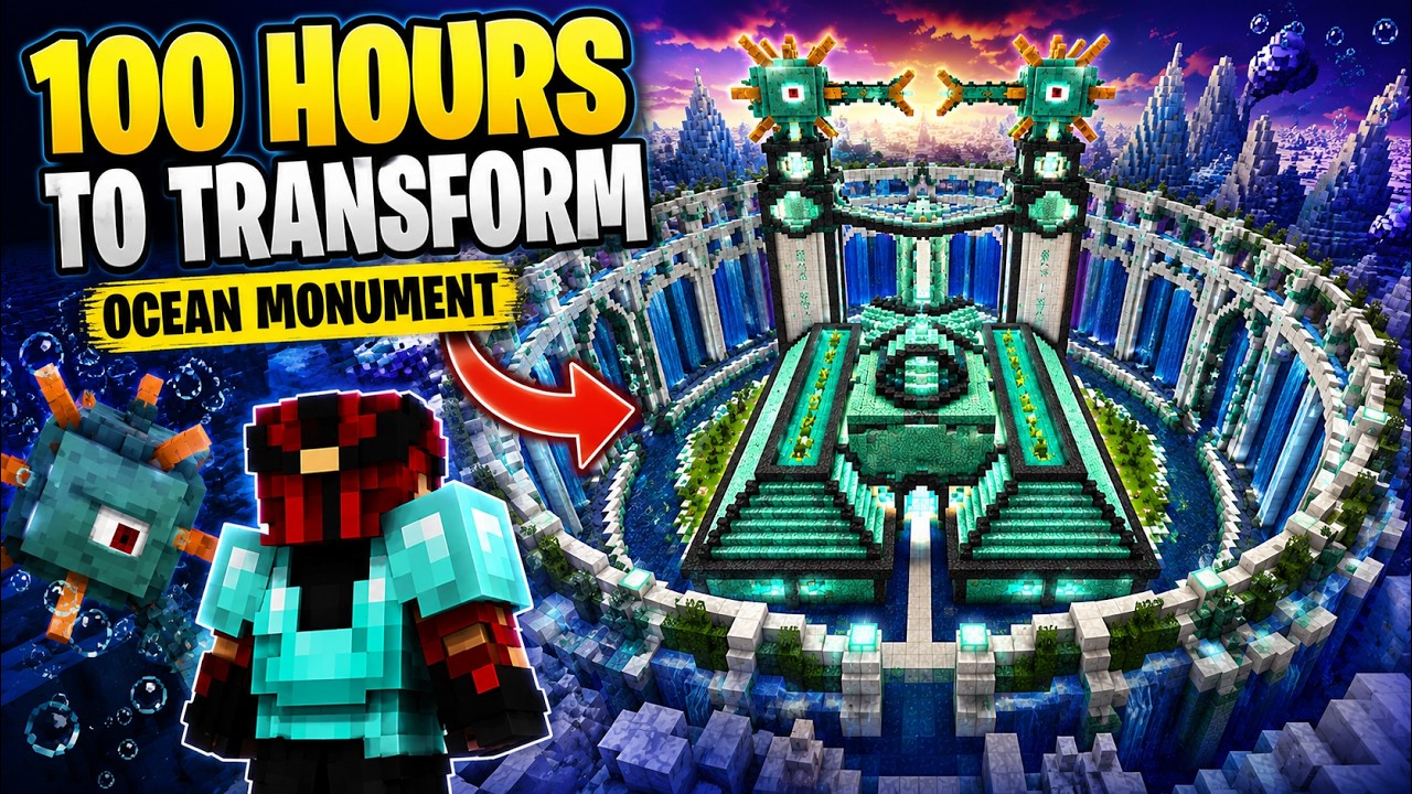 I Built the ULTIMATE Guardian Farm in Minecraft Survival - YouTube