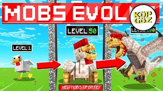 CANAVAR TAVUK OLDUK | #MİNECRAFT MOB EVOLVE