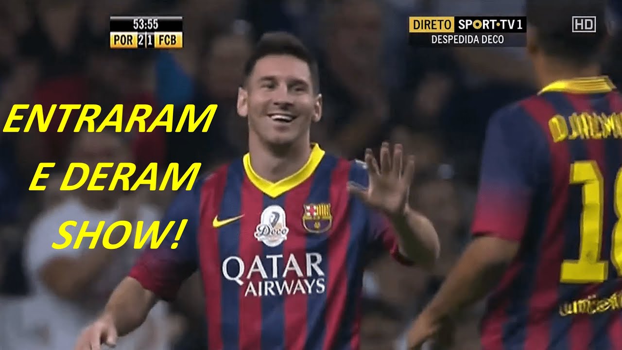 Messi e Djalminha jogando juntos | Despedida de Deco (25/07/2014)