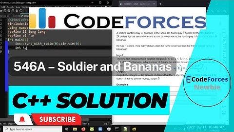 A C++ Solution to Codeforces 546A Soldier and Bananas by CFNewbie