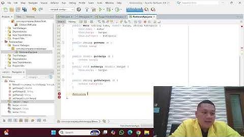 Tugas Praktik 2 Pemrograman Berbasis Desktop, Aplikasi Restoran Sederhana dengan Java IDE NetBeans