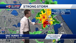 Storms move into Central Florida, Orlando area Friday evening
