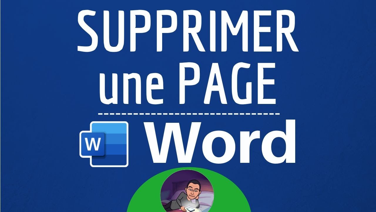 Comment supprimer une page sur Word, supprimer page blanche ou vierge sur Word YouTube