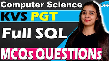 KVS PGT - Computer Science | MCQs With Explanation | KVS MCQs Series | Full Syllabus Python | L44