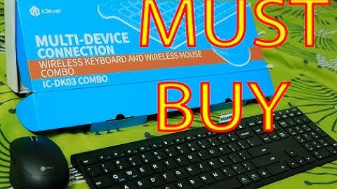 Best Wireless Keyboard & Mouse 2023 -Iclever -DK03 Review