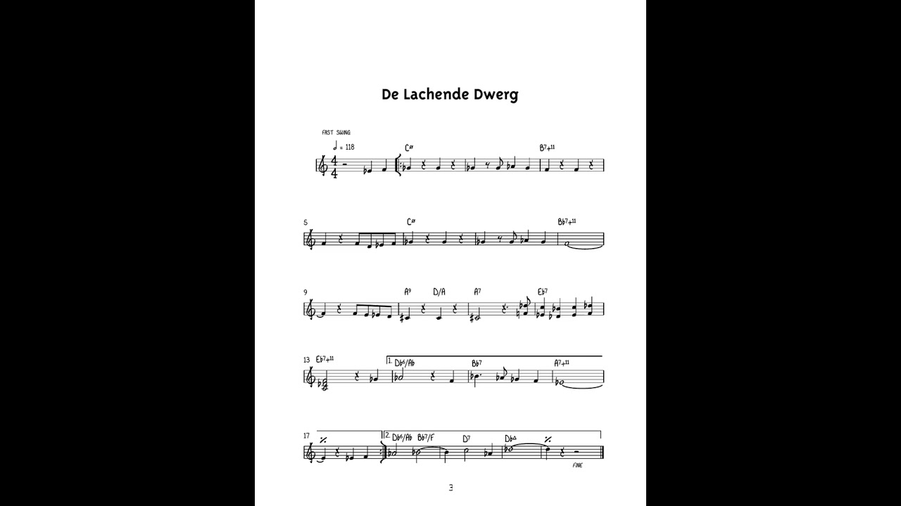real book solo piano: de lachende dwerg aka crocodile tear (Misha Mengelberg)