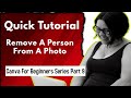 CANVA TUTORIAL: Remove A Person From A Photo | Tips &amp; Tricks Part 9