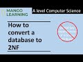 How to convert a database to 2NF