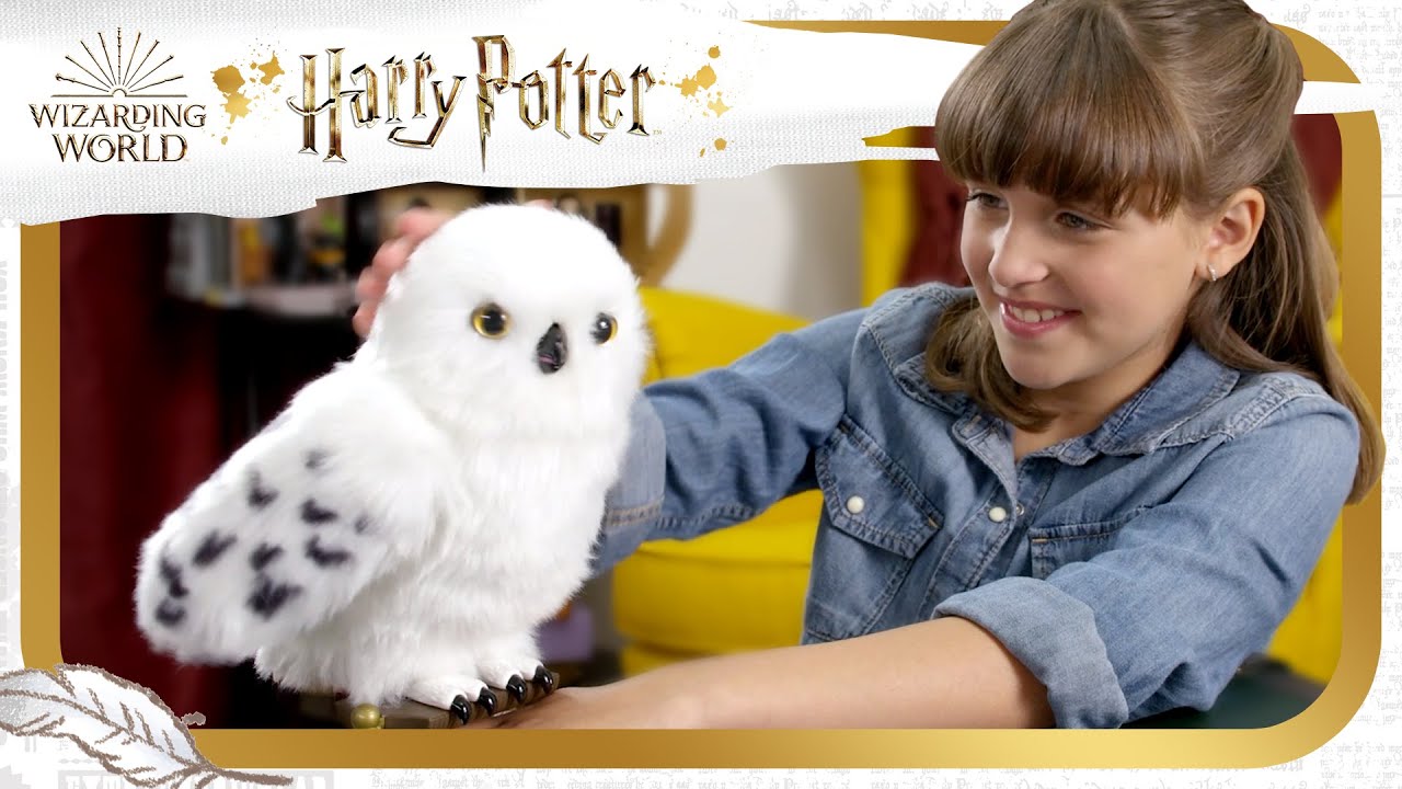 Wizarding World Harry Potter, encantador búho interactivo Hedwig con más de  15 sonidos y movimientos y sobre Hogwarts, juguetes para niños a partir de