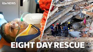 Watch as trapped man pulled from rubble a week after deadly Venezuela earthquake