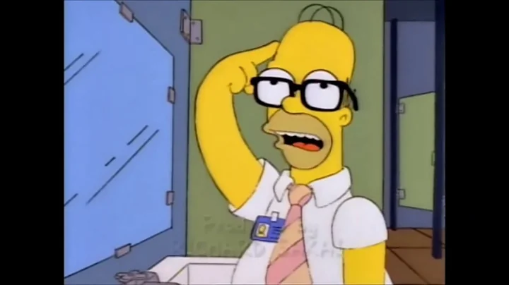 The Simpsons - Homer Finds Glasses in the Toilet