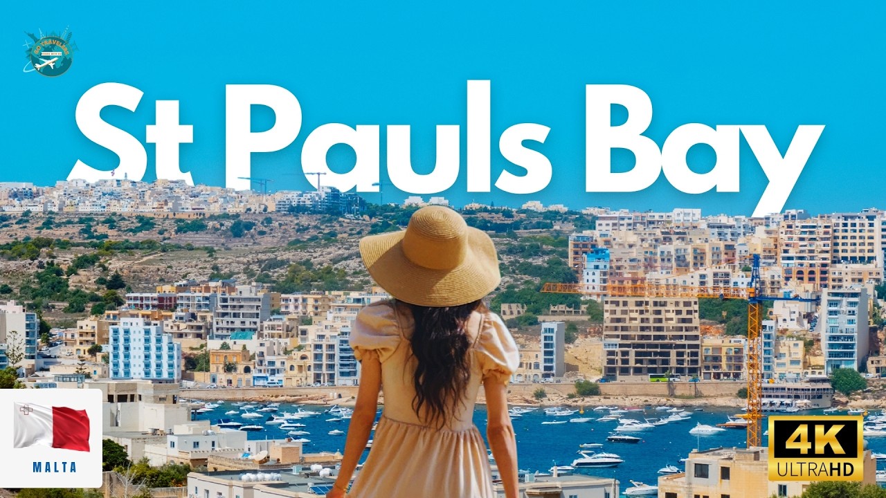 St Paul’s Bay Malta Walk 🇲🇹 | Is This the Best Area to Stay in Malta? | 4K