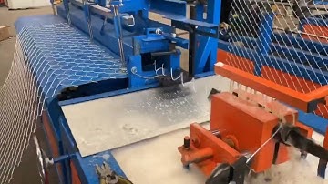 Automatic Wire Diamond Mesh Weaving Fencing Making Chain Link Fence Machine +86 182 3048 9099