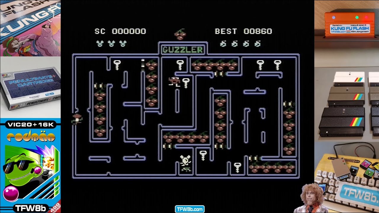 5 Random TED (C16 / Plus4) Games: Spectipede, Guzzler, Invaders, Jet Brix, & Snowball :D