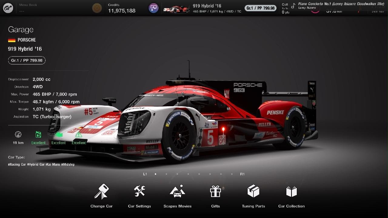 Gran Turismo 7 Porsche 919 Hybrid 16 800pp Spa Francorchamps money
