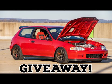 Win Our k24 Civic EG Hatch!!! 🤟🏽Link in description! Good Luck🍀