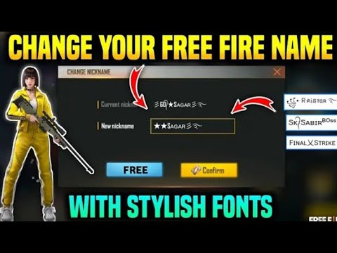Free Fire Pro Name Youtube