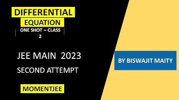 Differential Equation : one shot : By Biswajit Maity
