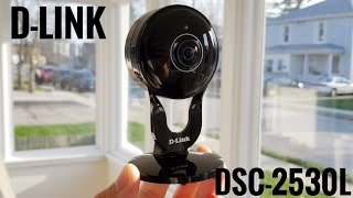 D-Link DCS-2530L 1080P 180-Degree Wi-Fi Security Camera REVIEW & Sample Footage