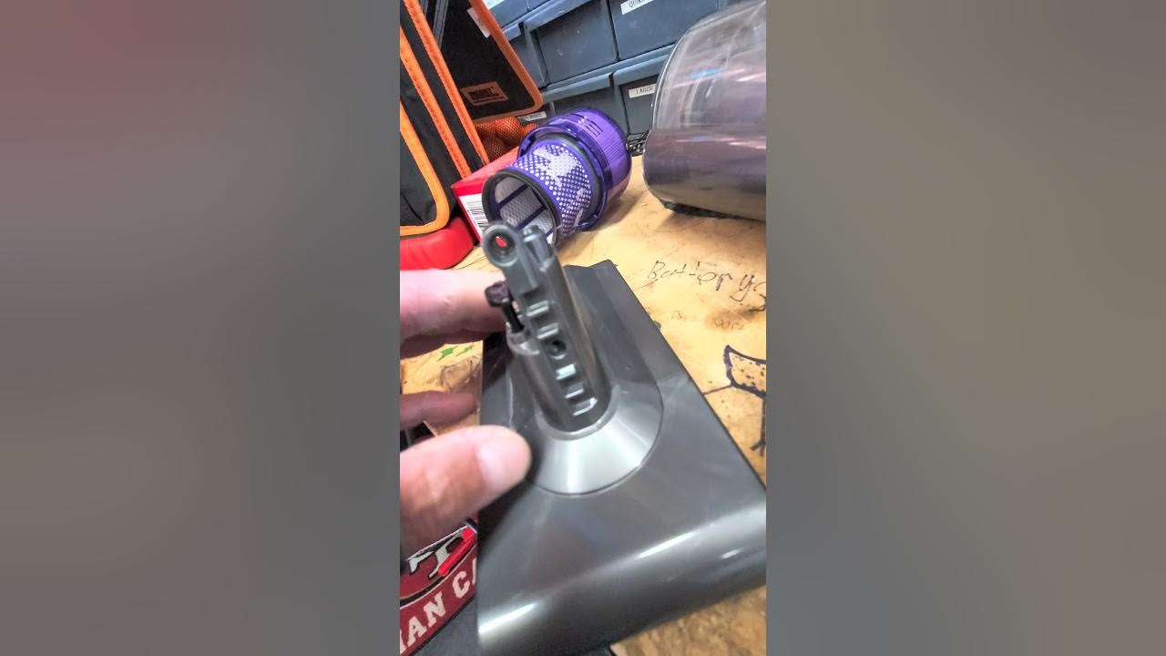 Dyson handheld vacuum turns on by itself fix. YouTube