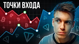 БИТКОИН БУДЕТ ПАДАТЬ!? TON СИГНАЛ НА ЛОНГ! TRB В КОСМОС! Интересные ТОЧКИ ВХОДА ПО АЛЬТАМ!