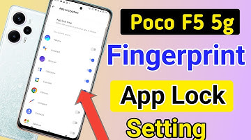Poco f5 5g fingerprint app lock/Poco f5 5g me app lock kaise kare/Poco f5 apps lock setting