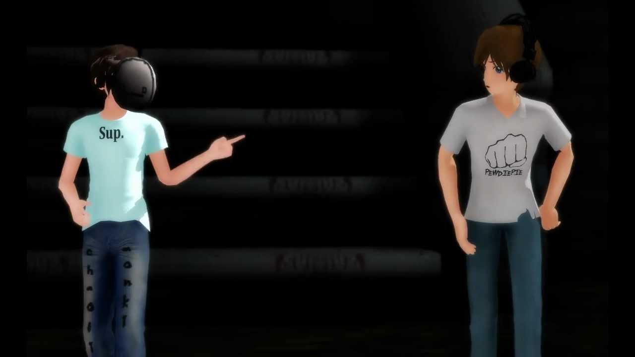 [MMD] PewDiePie and Cry-Just Be Bros