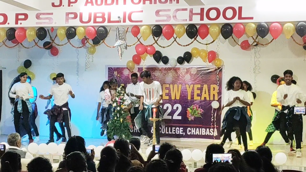 Christmas and New yearb2022 celebration dance Raj group dps college chaibasa 