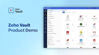 Zoho Vault: Enterprise password and passkeys manager | Product demo