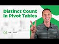 2 Ways to Calculate Distinct Count with Pivot Tables